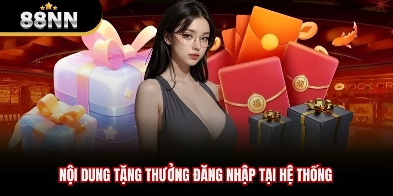 Nội dung tặng thưởng đăng nhập tại hệ thống